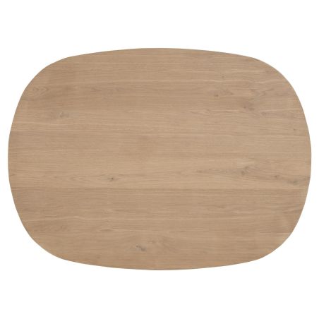 Nyborg, table à rallonge 150 (+ 40) x 130 cm - ovale - pied bois central - Henders and Hazel