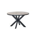 Table ronde CONSTANCE 120 cm avec pied central en métal
