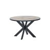 Table ronde CONSTANCE 120 cm avec pied central en métal