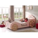 Lit voiture Princesse 90x200 cm rose
