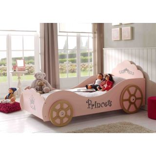 Lit voiture Princesse 90x200 cm rose