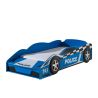 Lit design voiture de police bleu 70x140 cm 