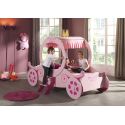 Lit carrosse de princesse Funny 90x200 cm rose