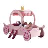 Lit carrosse de princesse Funny 90x200 cm rose