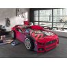 Lit voiture Panther rouge 90x200 cm 