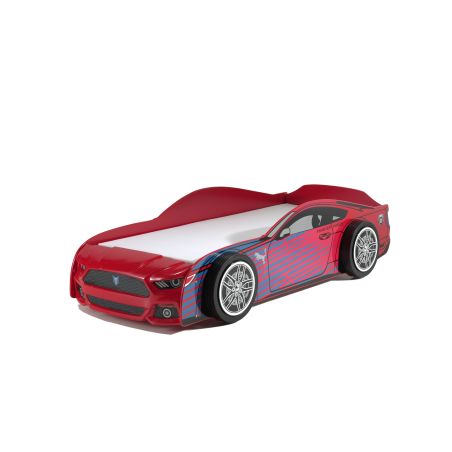 Lit voiture Panther rouge 90x200 cm 