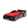 Lit voiture MRX rouge et noir 90x200 cm 