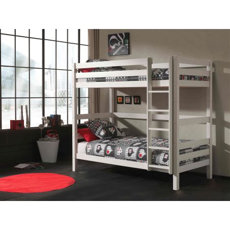 Lit superposé Piny blanc H 180 cm