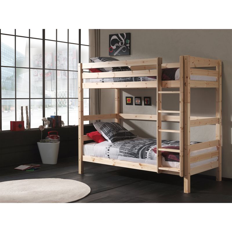 Lit superposé Piny nature H 180 cm