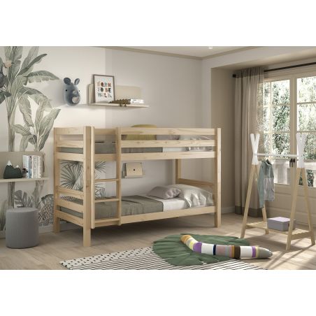 Lit superposé Piny nature H 140 cm