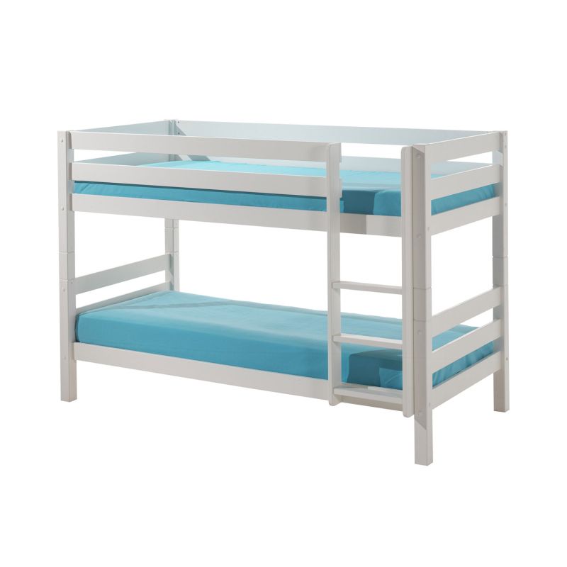 Lit superposé Piny blanc H 140 cm