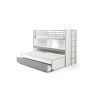 Lit mezzanine Dany blanc et gris H 161 cm