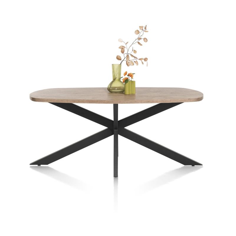 Pavarotti, table 180 x 108 cm - pied central metal - Henders and Hazel