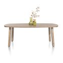 Pavarotti, table 210 x 108 cm - 4 pieds métal avec accents bois - Henders and Hazel