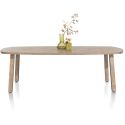Pavarotti, table 240 x 108 cm - 4 pieds métal avec accents bois - Henders and Hazel