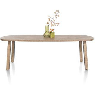 Pavarotti, table 240 x 108 cm - 4 pieds métal avec accents bois - Henders and Hazel