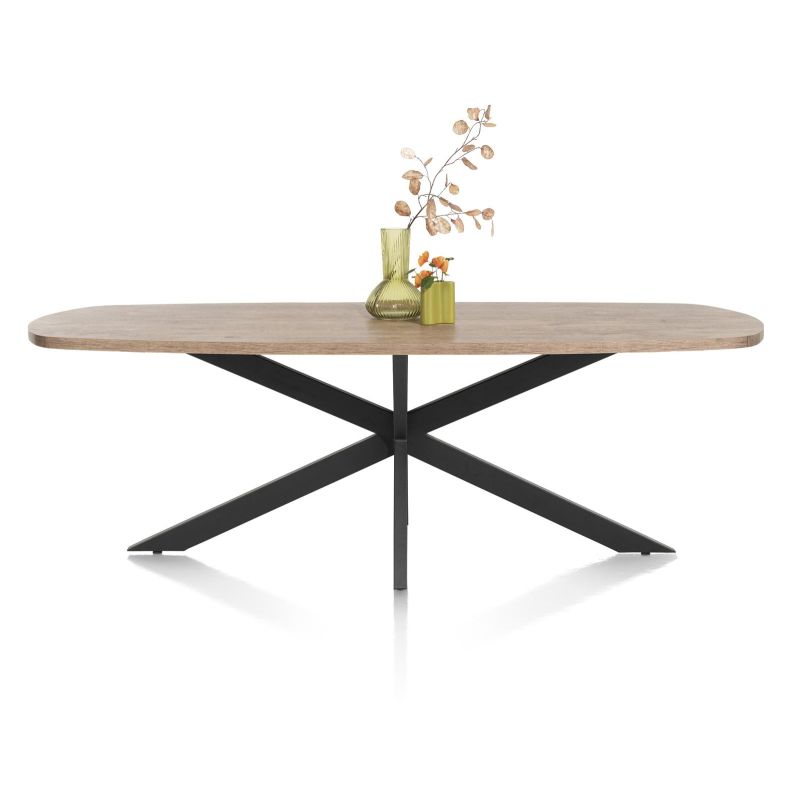 Pavarotti, table 240 x 108 cm - pied central en métal - Henders and Hazel