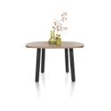 Pavarotti, table 130 x 110 cm - oval - 4 pieds métal - Henders and Hazel