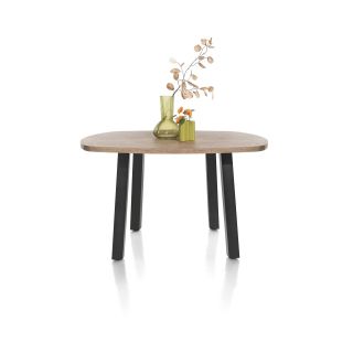 Pavarotti, table 130 x 110 cm - oval - 4 pieds métal - Henders and Hazel