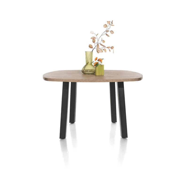 Pavarotti, table 130 x 110 cm - oval - 4 pieds métal - Henders and Hazel