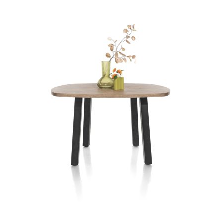 Pavarotti, table 130 x 110 cm - oval - 4 pieds métal - Henders and Hazel