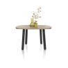 Pavarotti, table 130 x 110 cm - oval - 4 pieds métal - Henders and Hazel