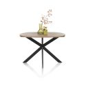 Pavarotti, table 130 x 110 cm - oval - pied central en métal - Henders and Hazel
