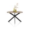 Pavarotti, table 130 x 110 cm - oval - pied central en métal - Henders and Hazel