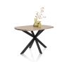 Pavarotti, table 130 x 110 cm - oval - pied central en métal - Henders and Hazel