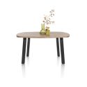 Pavarotti, table 150 x 120 cm - oval - 4 pieds métal - Henders and Hazel