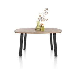 Pavarotti, table 150 x 120 cm - oval - 4 pieds métal - Henders and Hazel