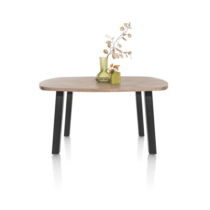 Pavarotti, table 150 x 120 cm - oval - 4 pieds métal - Henders and Hazel