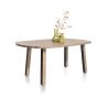 Pavarotti, table 150 x 120 cm - oval - 4 pieds métal avec accents bois - Henders and Hazel