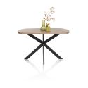 Pavarotti, table 150 x 120 cm - oval - piend central en métal - Henders and Hazel