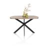 Pavarotti, table 150 x 120 cm - oval - piend central en métal - Henders and Hazel