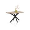 Pavarotti, table 150 x 120 cm - oval - piend central en métal - Henders and Hazel