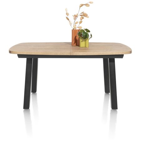 Pavarotti, table à rallonge 160 (+ 50) x 110 cm - 4 pieds métal - Henders and Hazel