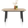 Pavarotti, table à rallonge 160 (+ 50) x 110 cm - 4 pieds métal - Henders and Hazel