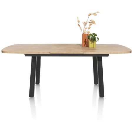 Pavarotti, table à rallonge 160 (+ 50) x 110 cm - 4 pieds métal - Henders and Hazel