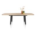 Pavarotti, table à rallonge 190 (+ 60) x 110 cm - 4 pieds métal - Henders and Hazel