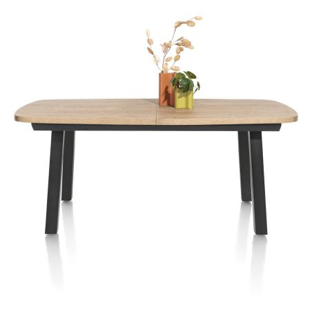 Pavarotti, table à rallonge 190 (+ 60) x 110 cm - 4 pieds métal - Henders and Hazel