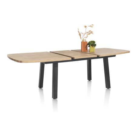 Pavarotti, table à rallonge 190 (+ 60) x 110 cm - 4 pieds métal - Henders and Hazel
