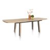 Pavarotti, table à rallonge 190 (+ 60) x 110 cm - 4 pieds métal avec accents bois - Henders and Hazel