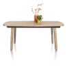 Pavarotti, table à rallonge 190 (+ 60) x 110 cm - 4 pieds métal avec accents bois - Henders and Hazel
