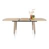 Pavarotti, table à rallonge 190 (+ 60) x 110 cm - 4 pieds métal avec accents bois - Henders and Hazel