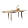 Pavarotti, table à rallonge 190 (+ 60) x 110 cm - 4 pieds métal avec accents bois - Henders and Hazel