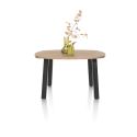 Pavarotti, table de bar 130 x 110 cm (hauteur: 92 cm) - 4 pieds métal - Henders and Hazel