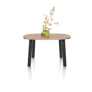 Pavarotti, table de bar 130 x 110 cm (hauteur: 92 cm) - 4 pieds métal - Henders and Hazel
