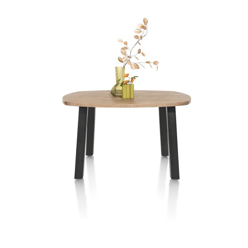 Pavarotti, table de bar 130 x 110 cm (hauteur: 92 cm) - 4 pieds métal - Henders and Hazel
