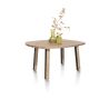 Pavarotti, table de bar 130 x 110 cm (hauteur: 92 cm) - 4 pieds métal avec accents bois - Henders and Hazel